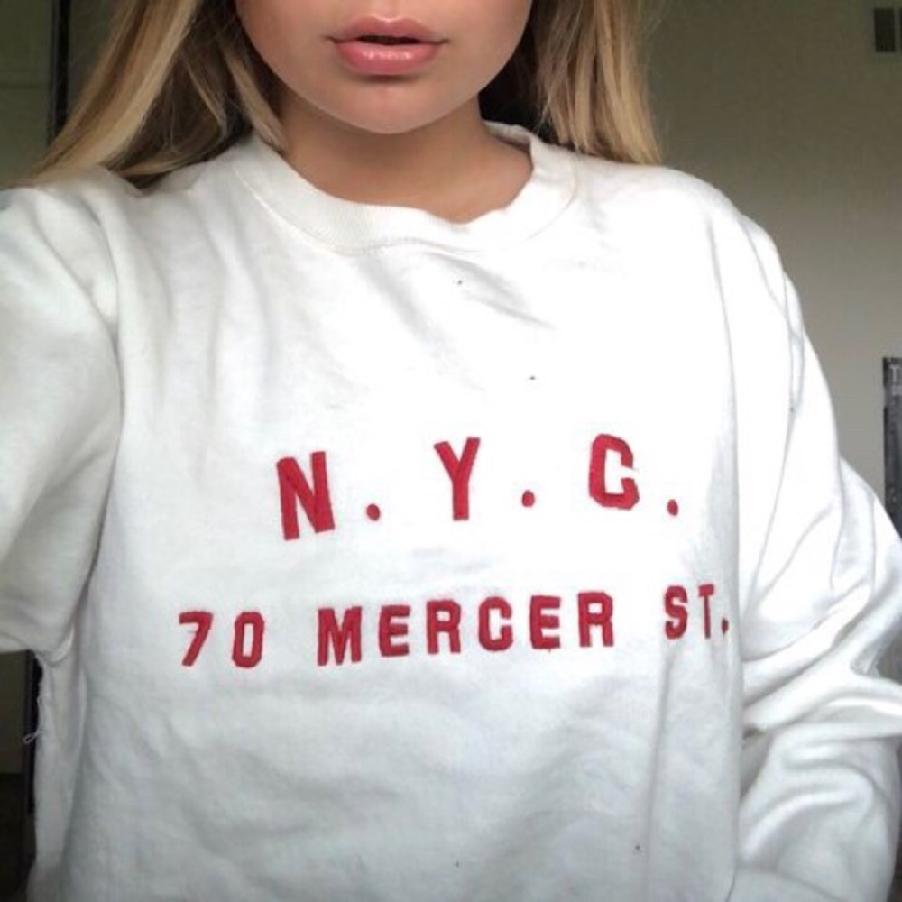 brandy melville n.y.c 70 merger st. sweatshirt